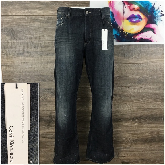 calvin klein bootcut jeans mens